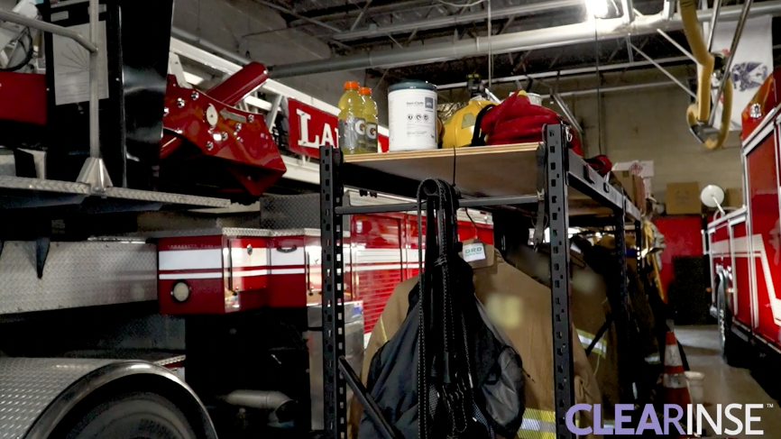 Load video: CLEARinse, the safe and effective solution for nasal congestion and stuffy noses, demonstrated by a fireman